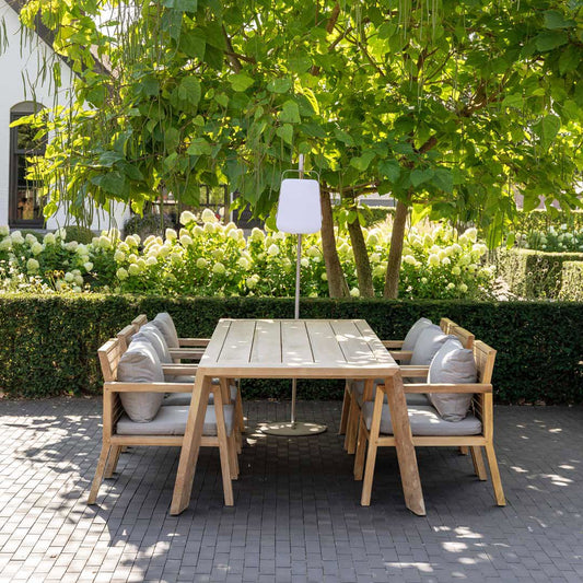 Tuinset Italië - Teakhout met 6 stoelen