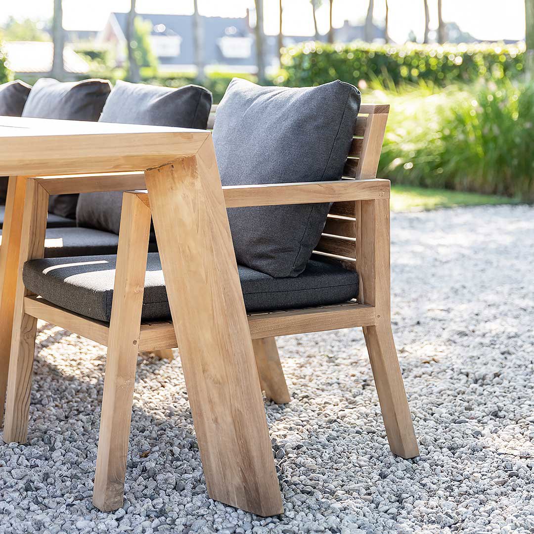 Tuinset Italië - Teakhout met 6 stoelen
