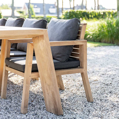 Tuinset Italië - Teakhout met 6 stoelen